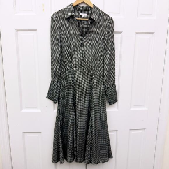 Equipment Bancort Belted Checked Crepe De Chine Shirt Dress - Picture 6 of 12